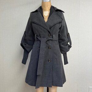 NWT Deadstock 2000s Lulumari Wool Blend Sweater Collar Coat Jacket